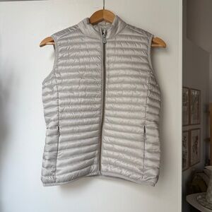 SAVE THE DUCK Noemi Light Gray Quilted Vest